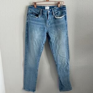 FRAME Le Garcon Denim Jeans Mid-Rise Boyfriend Style 27